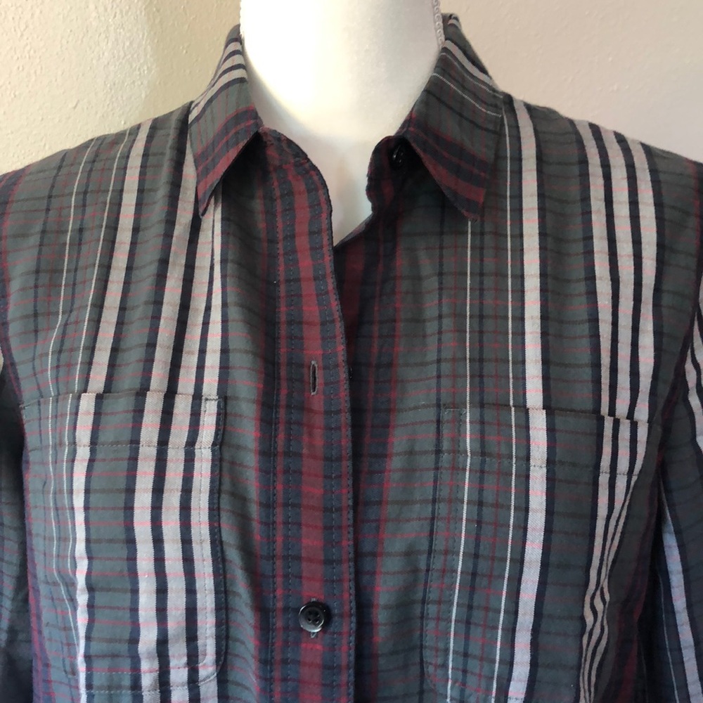 Madewell Plaid Boyfriend Shirt - S